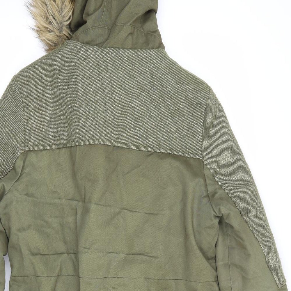 Influence Womens Green Parka Coat Size 8