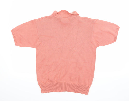 Country Trader Womens Pink Knit Pullover Jumper Size S