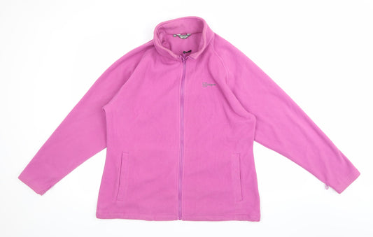 Hi Gear Womens Purple  Fleece Jacket  Size 16
