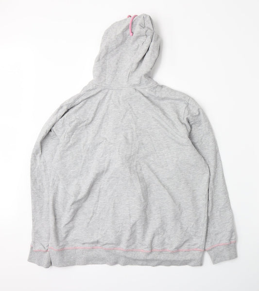 Adore Womens Grey Jersey Full Zip Hoodie Size M