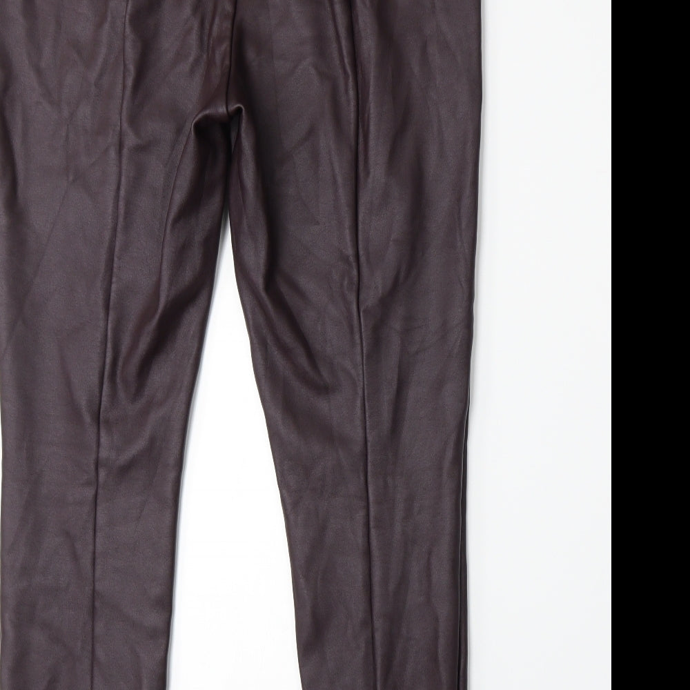 LOFT Womens Purple Capri Trousers Size L L25 in