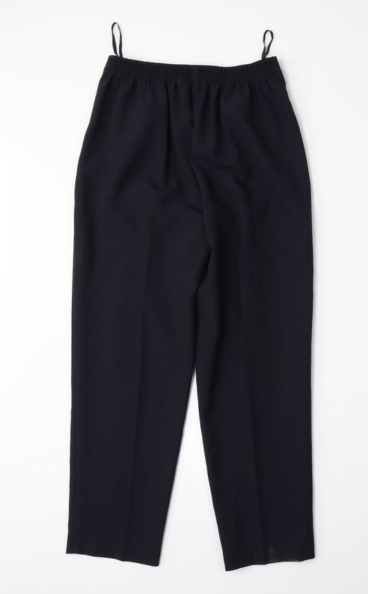 Sarah Hamilton Womens Blue Trousers Size 10 L27 in