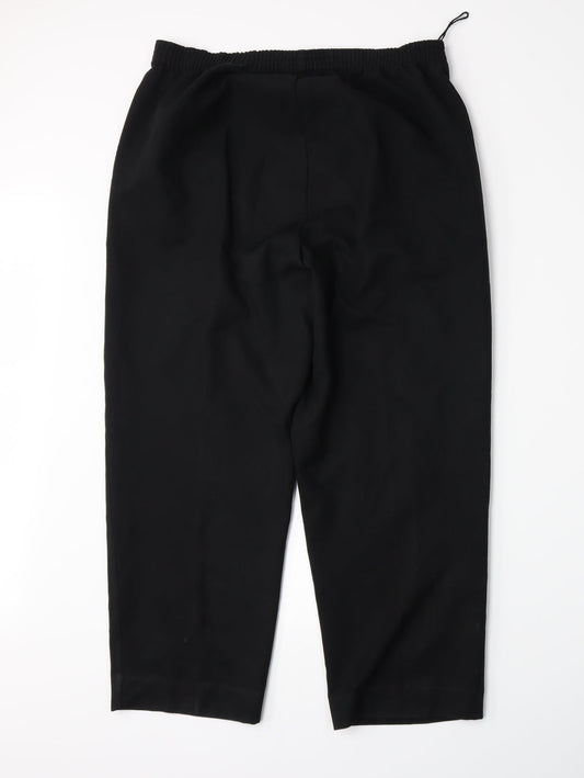 BM Womens Black Trousers Size 12 L25 in