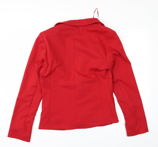 New Look Womens Red Jacket Size 12