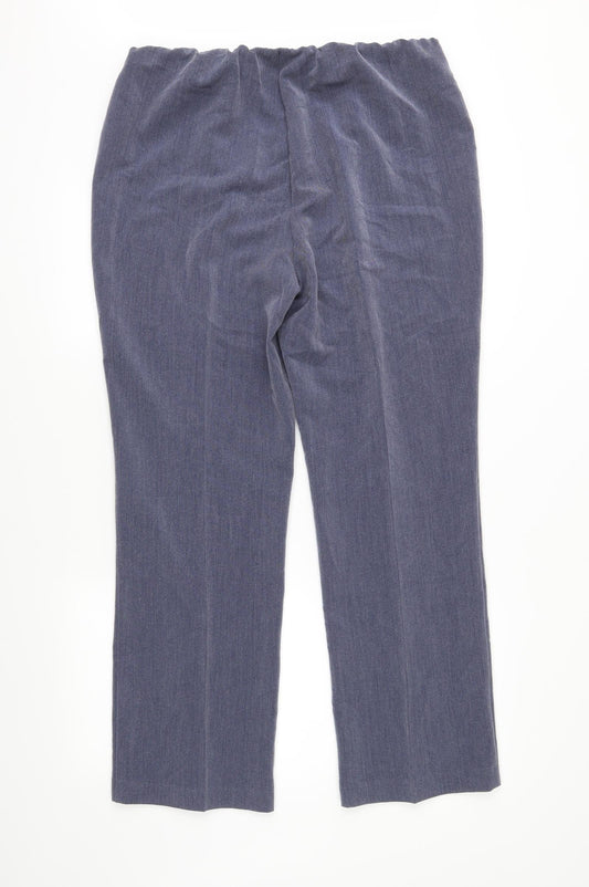 Bon Marché Womens Blue Trousers Size 14 L28 in