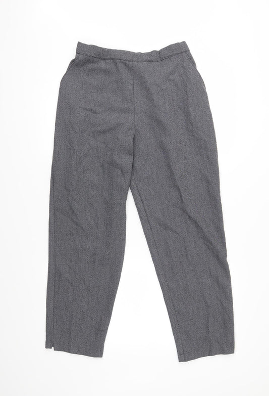 Autonomy Womens Grey Cropped Trousers Size 16 L27 in