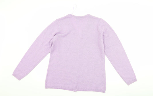 BM collection Womens Purple Cardigan Jumper Size S