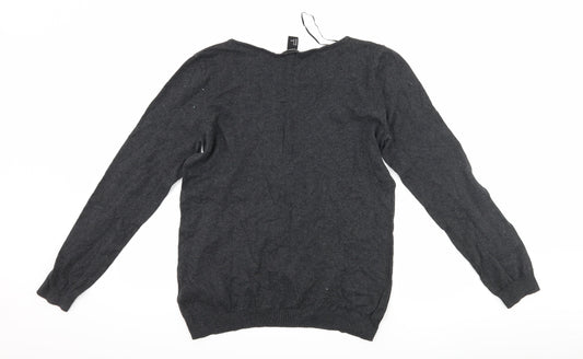 H&M Womens Grey Pullover Jumper Size M