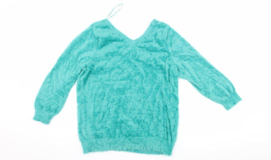 Marks and Spencer Womens Blue Pullover Jumper Size 10