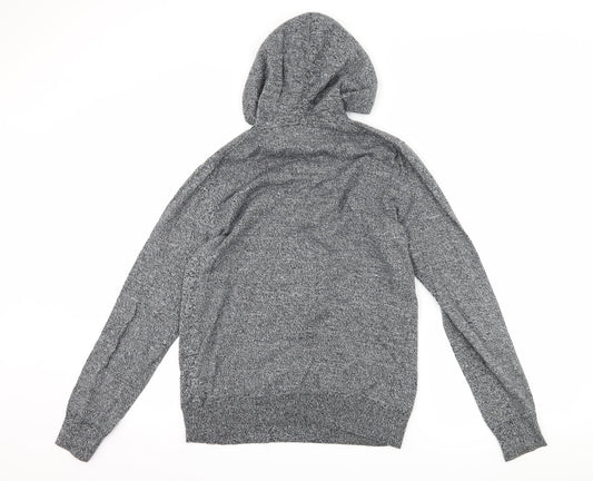 Cambridge Mens Grey Pullover Hoodie Size M