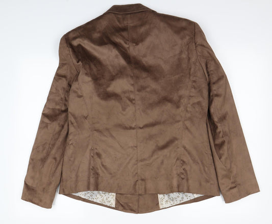 Klass Womens Beige Jacket Coat Size 18 - Shoulder Pads