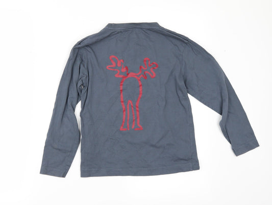 elkline Boys Blue Basic T-Shirt Size 8-9 Years