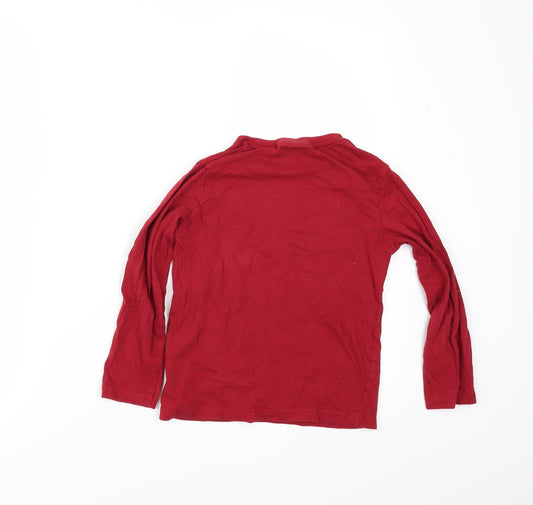 Batman Girls Red Basic T-Shirt Size 8 Years - BATMAN