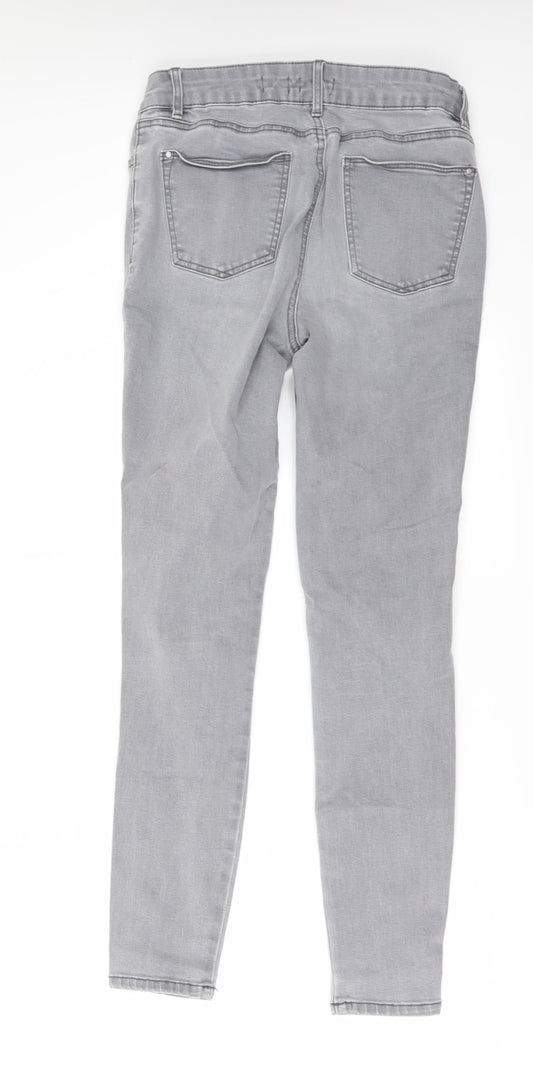 TU Womens Grey Denim Mom Jeans Size 8 L28 in
