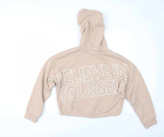 George Womens Beige Pullover Hoodie Size S
