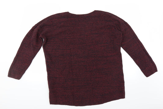 H&M Womens Purple Pullover Jumper Size L
