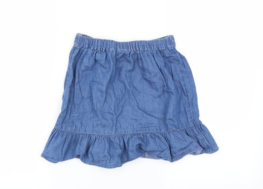 Sainsburys Girls Blue Mini Skirt Size 9 Years