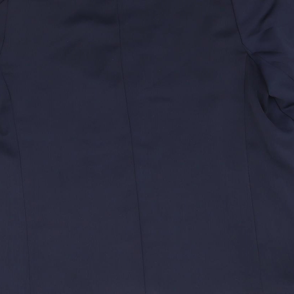 Brand and care label for F&F women’s blue jacket, size UK 10
