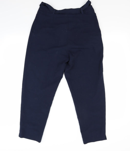 top shop Womens Blue Trousers Size 10 L28 in