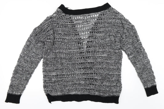 George Womens Black Cardigan Jumper Size 14
