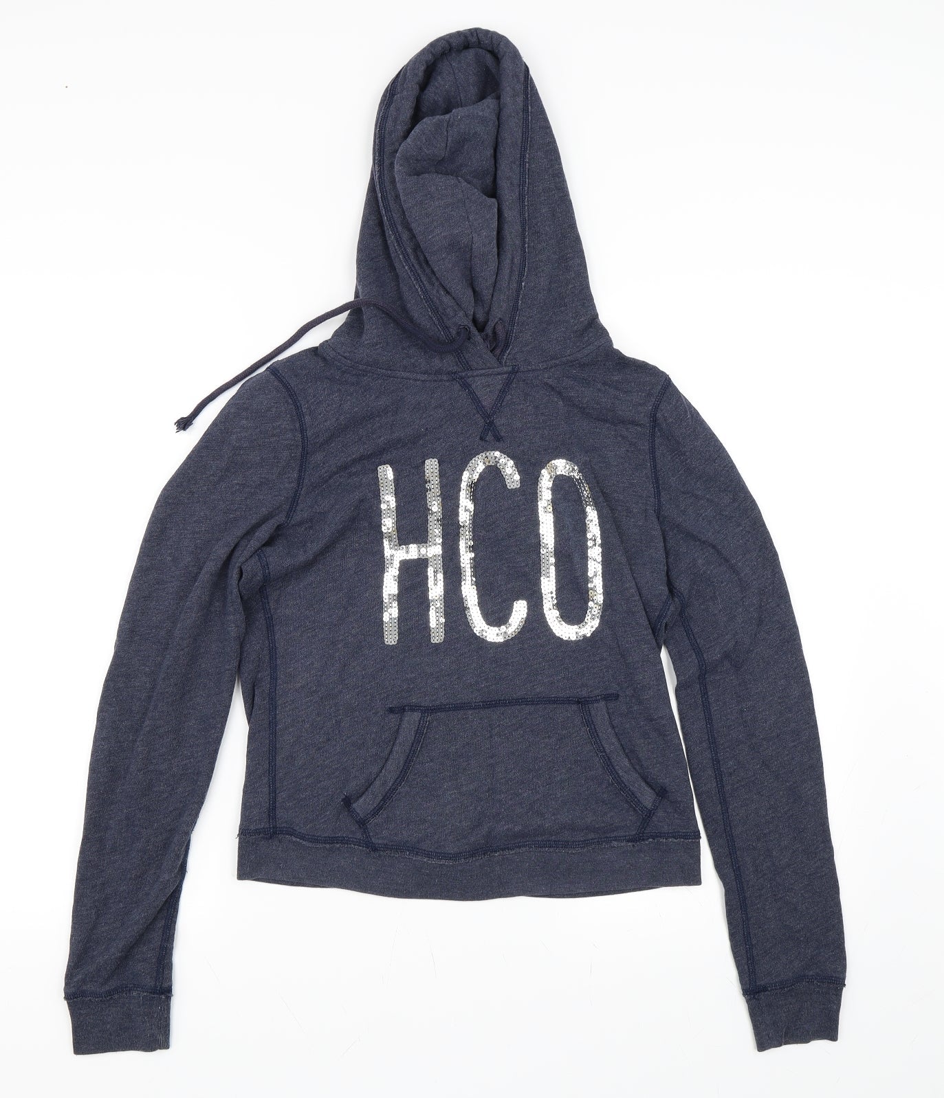 Hollister Womens Blue Pullover Hoodie Size S