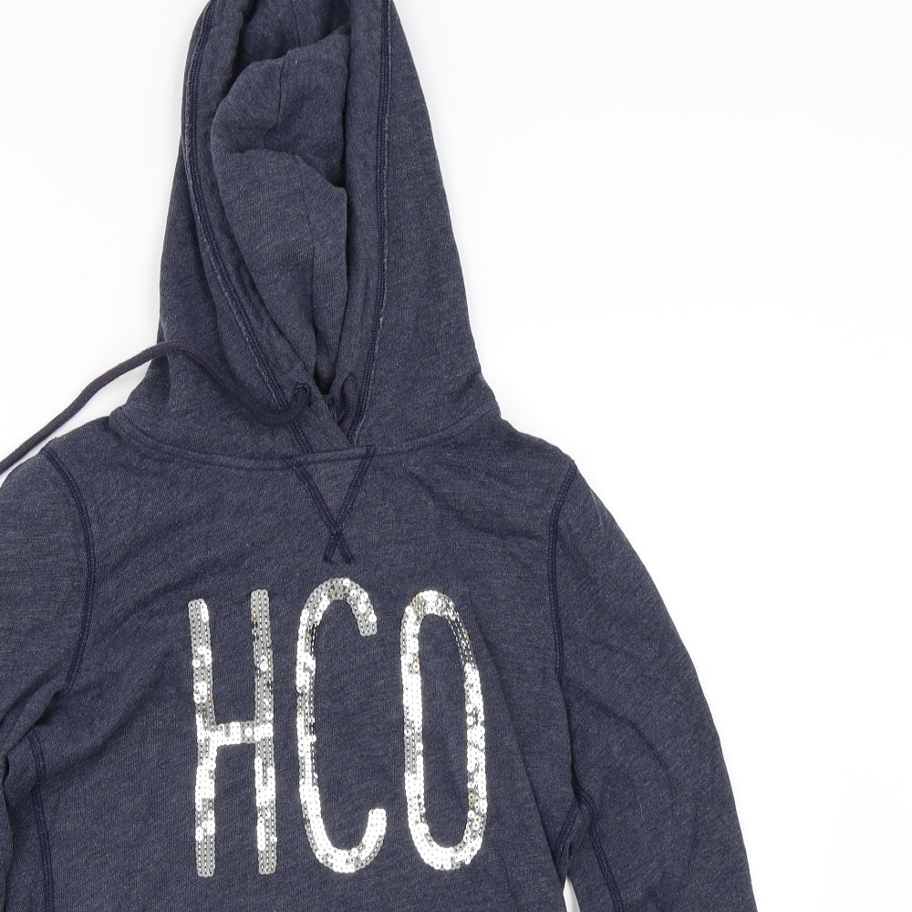 Hollister Womens Blue Pullover Hoodie Size S