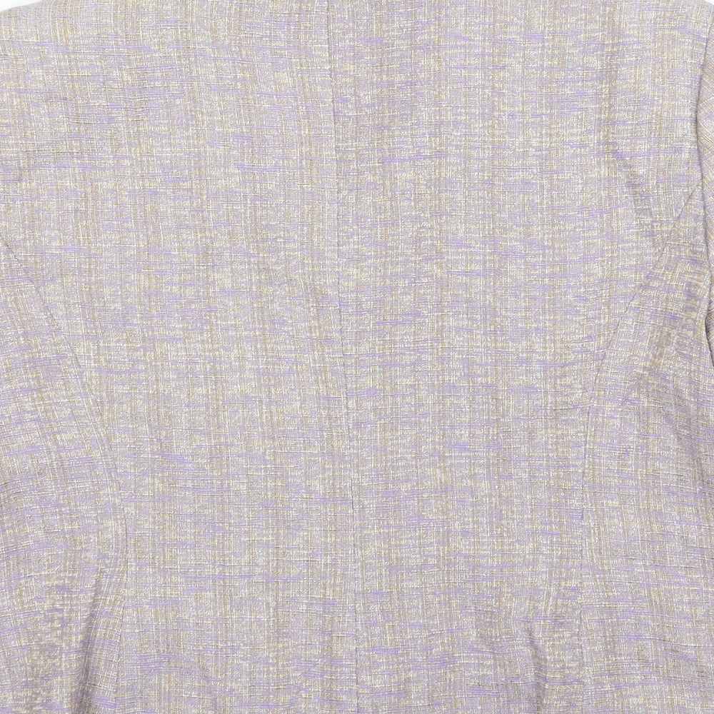 Gina Womens Purple Rayon Jacket Size 14