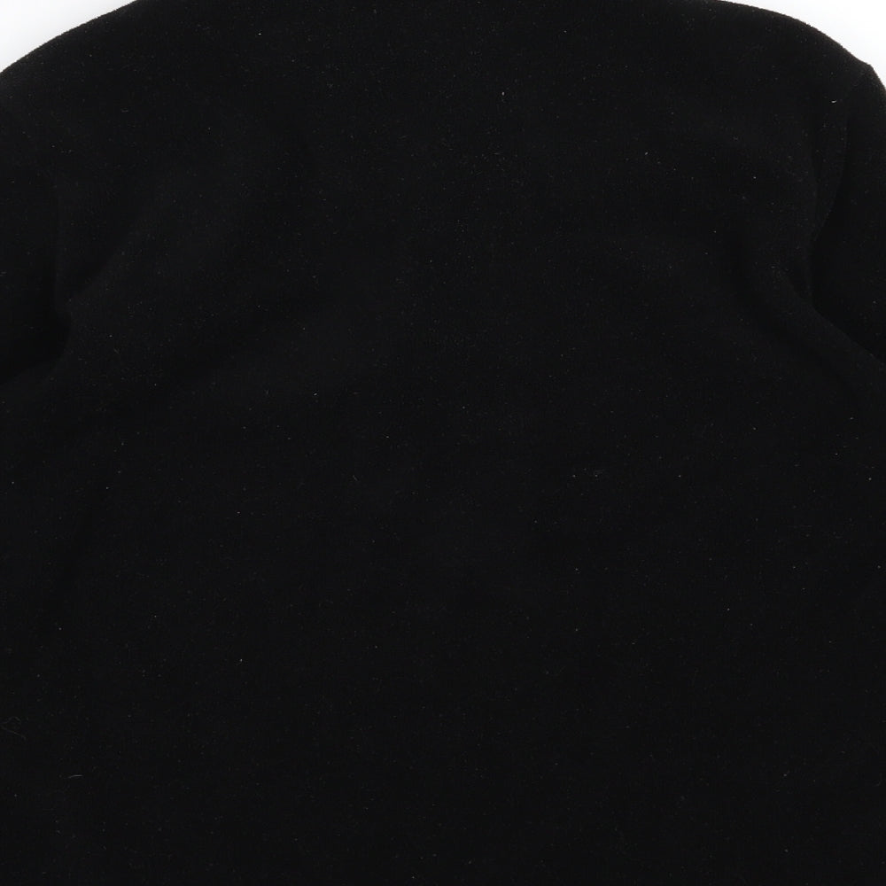 Brand and care label for Campri women’s black fleece jacket, size UK 10