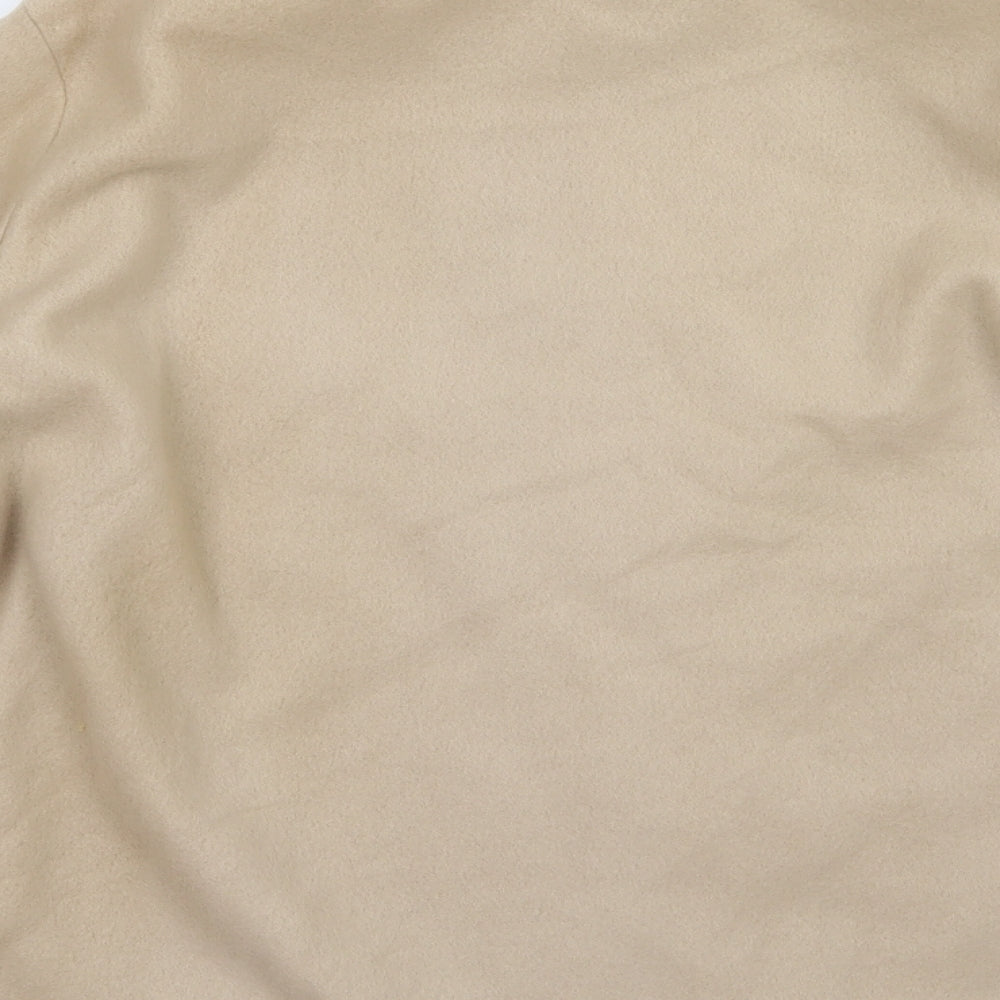 Brand and care label for Gabriella Vicenza women’s beige fleece jacket, size UK 16