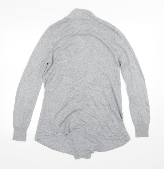 BHS Womens Grey Knit Cardigan Jumper Size 10