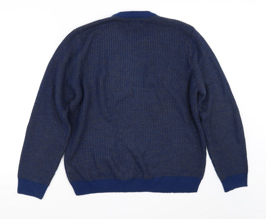 Marks and Spencer Mens Blue Pullover Jumper Size M