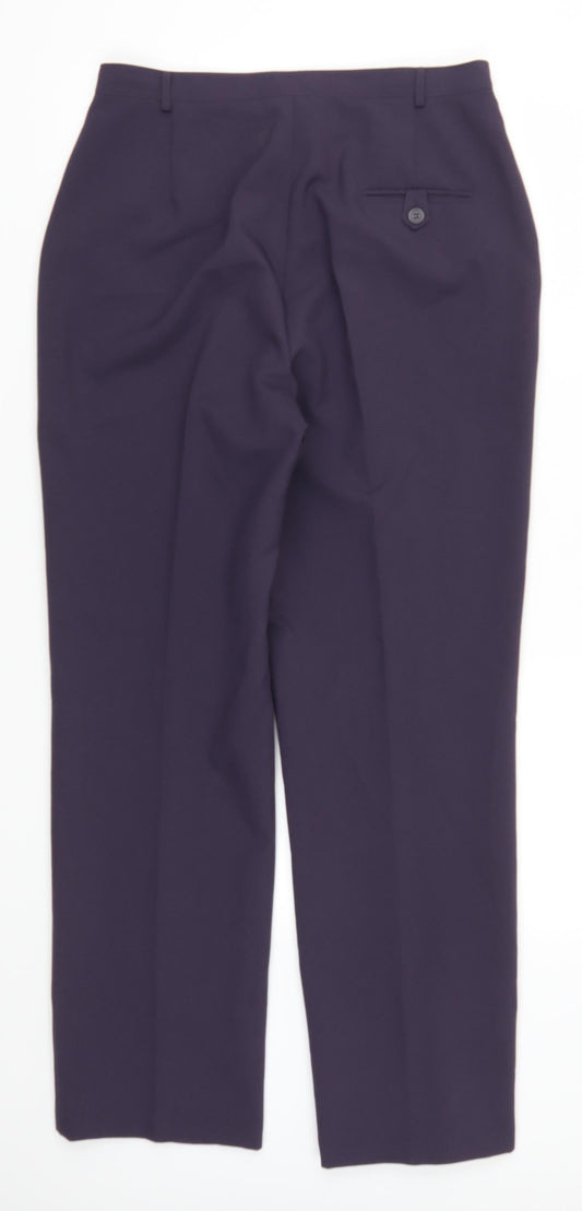 Preworn Womens Purple Trousers Size 14 L29 in