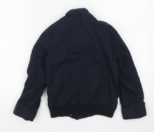 Marks and Spencer Boys Blue Basic Coat Coat Size 5-6 Years