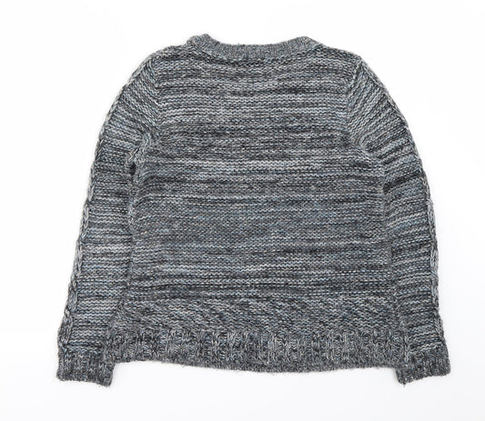 Therapy Womens Grey Pullover Jumper Size M