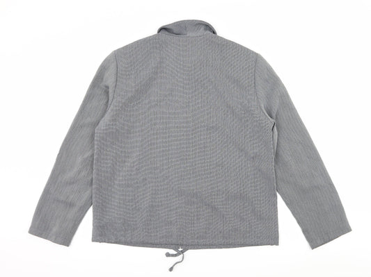 Gerry Weber Womens Grey Striped Jacket Size 14