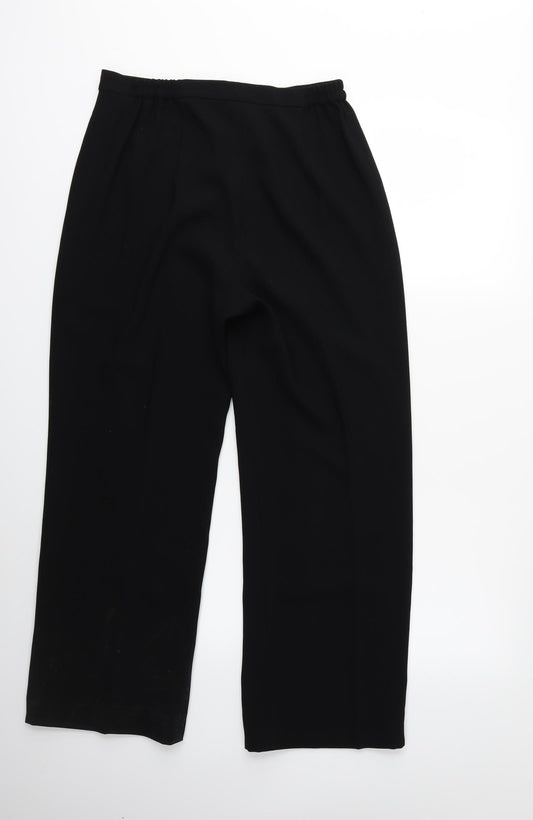 Gold Womens Black Trousers Size 30 in L27 in