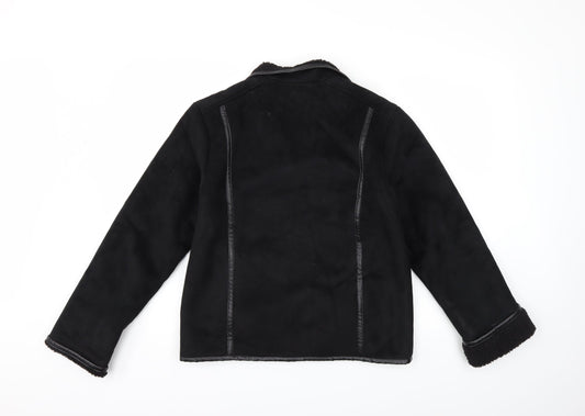 Style Collection Womens Black Jacket Coat Size 12