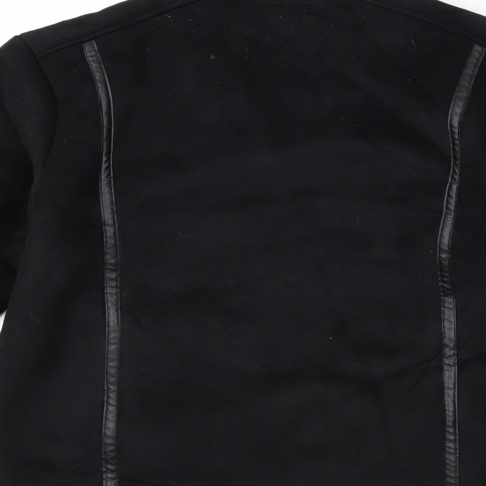 Brand and care label for Style Collection women’s black jacket coat, size UK 12