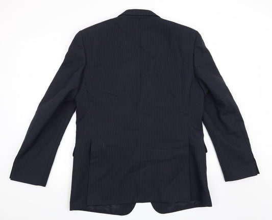 Grendale Mens Blue Striped Jacket Blazer Size 42