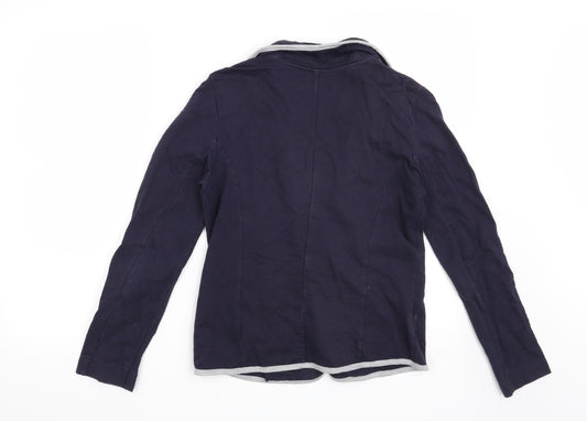 Papaya Womens Blue Jacket Blazer Size 12