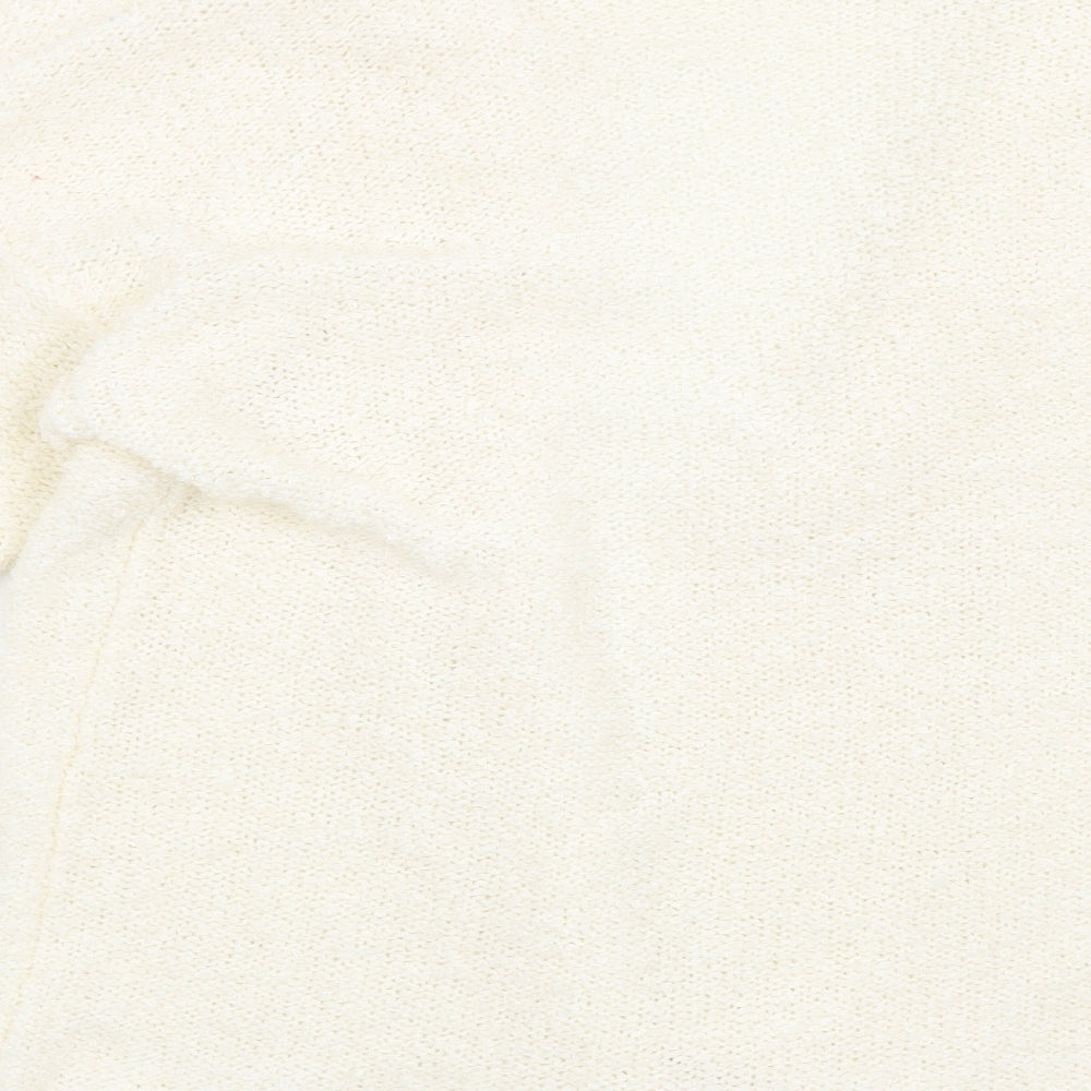 Brand and care label for Noto women’s beige cardigan jumper, size M