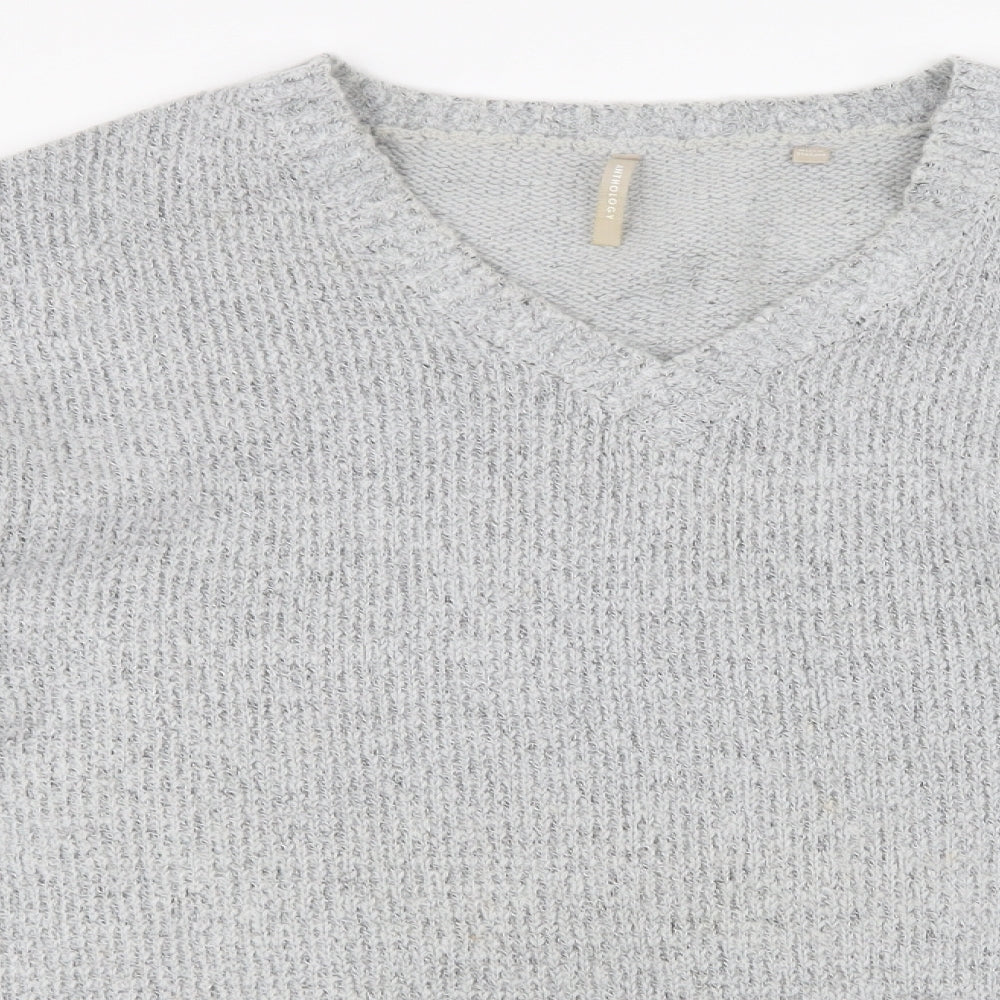 Anthology Womens Grey Knit Pullover Jumper Size 16