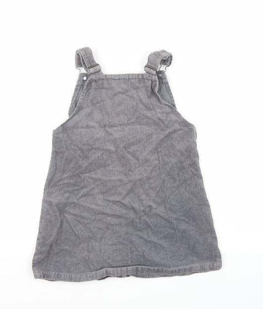 Nutmeg Girls Grey Batik Dungaree One-Piece Size 11-12 Years
