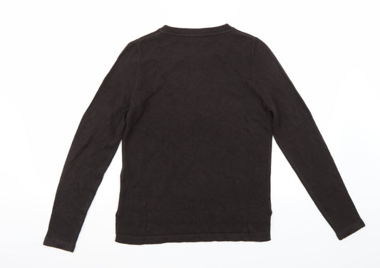 Marks and Spencer Womens Black Pullover Jumper Size 12