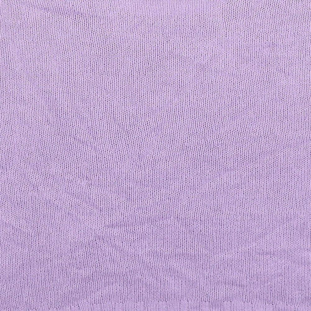 Brand and care label for Berkertex women’s purple knit jumper, size UK 16