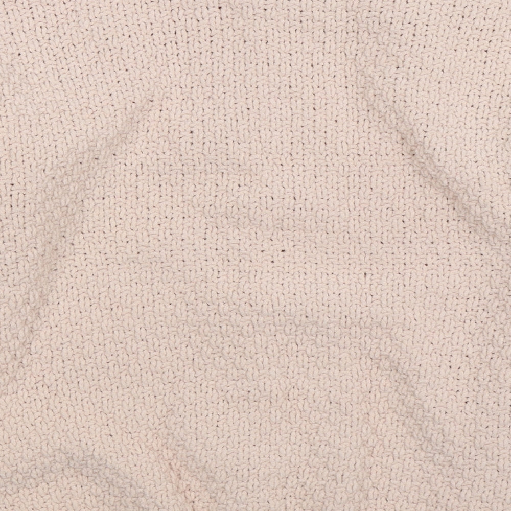 Brand and care label for Papaya women’s beige knit jumper, size S, - oversized