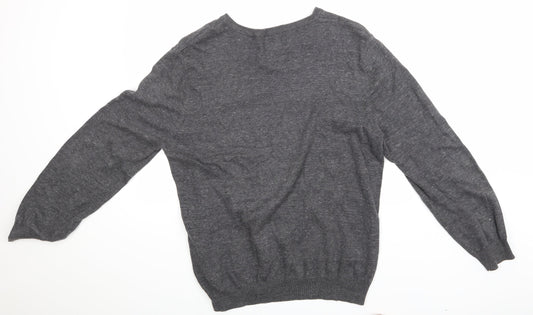 TU Mens Grey Pullover Jumper Size L