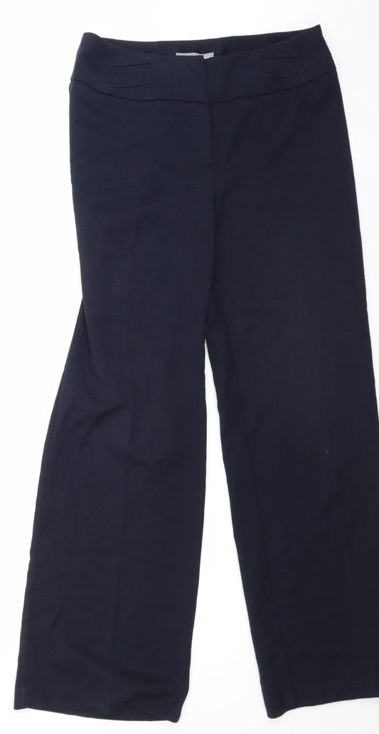 Marks and Spencer Womens Blue Trousers Size 10 L23 in