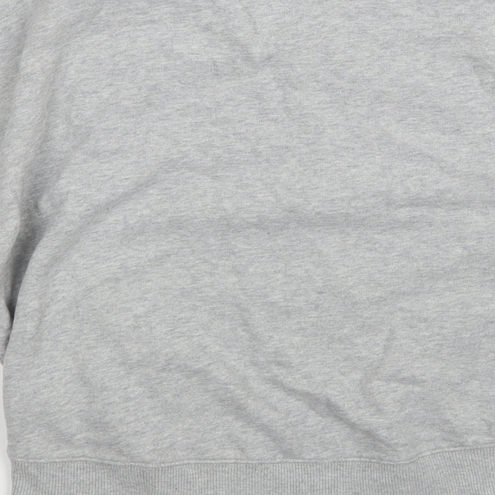 Brand and care label for Next girls’ grey jumper, size 10, years