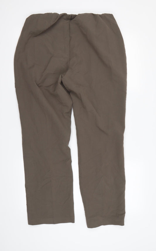 Bonmarché Womens Green Dress Pants Trousers Size 14 L25 in